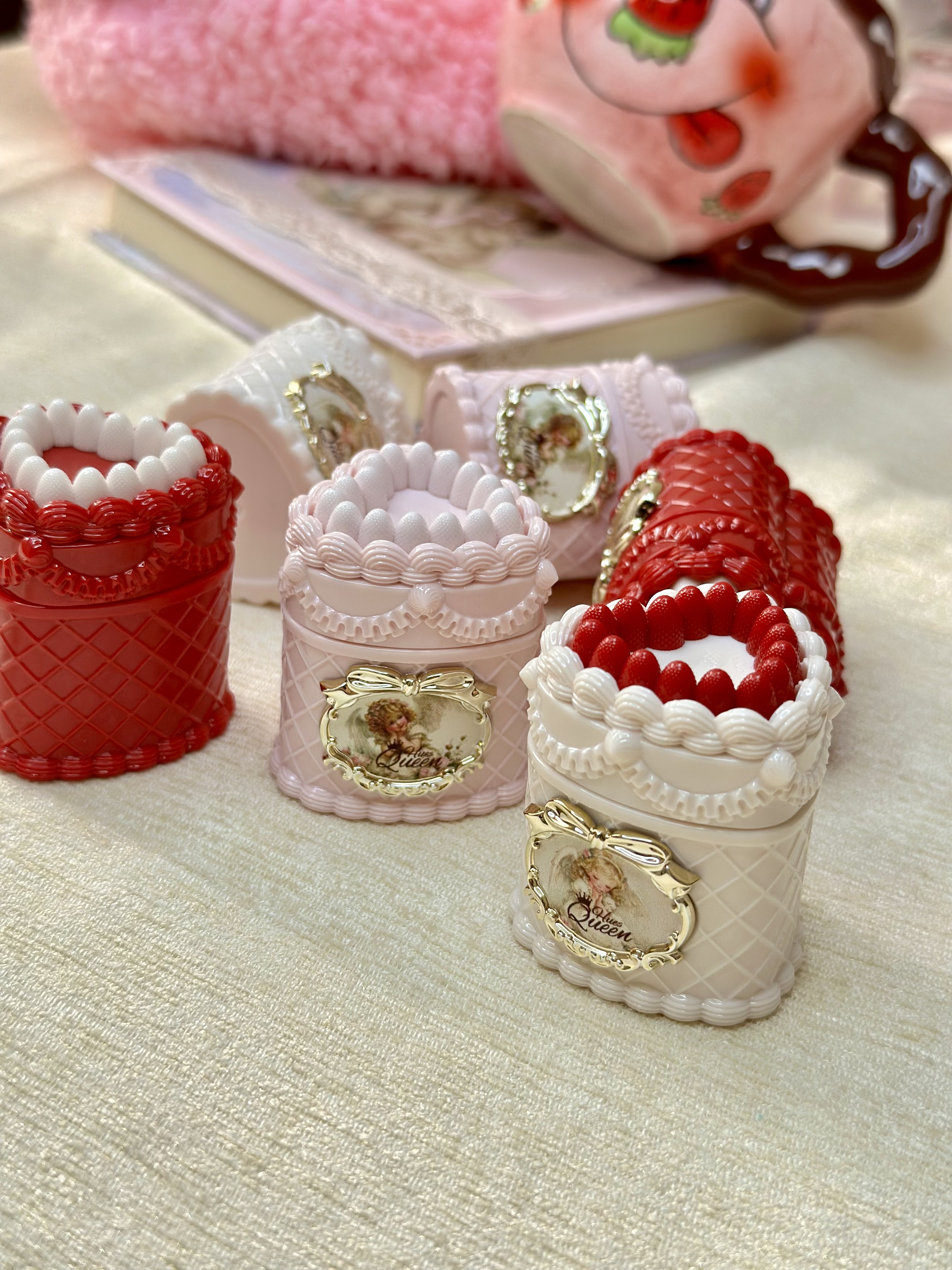 دوپ رژلب فلاور نوس کیک توت فرنگی 🍰🍓